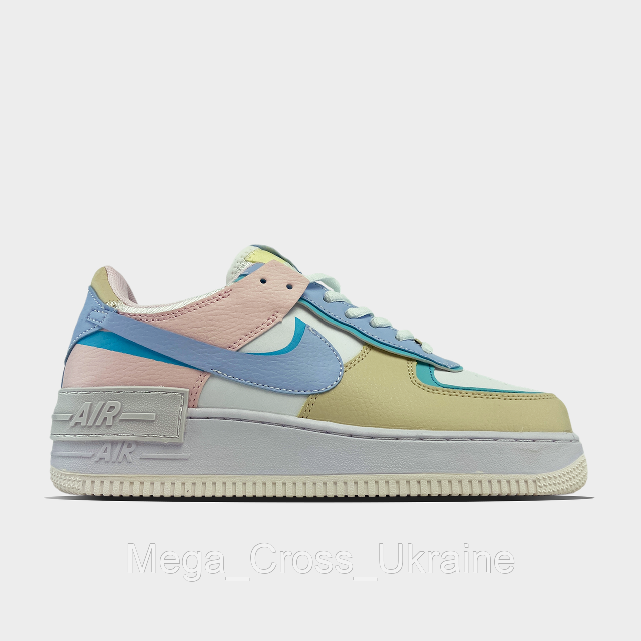 

Женские кроссовки Nike Air Force 1 Shadow Yellow Multi.(Белый)