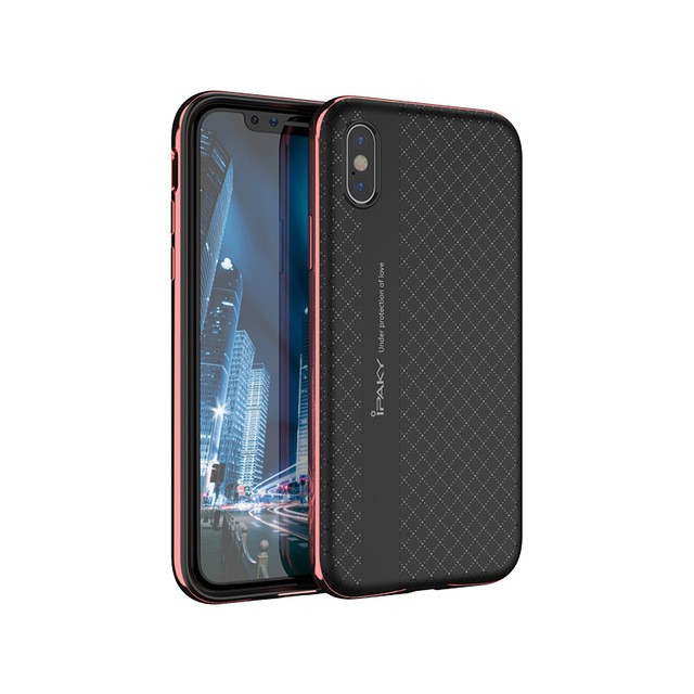 

Чехол iPaky TPU+PC для Apple iPhone X (5.8") / XS (5.8"), Черный / красный