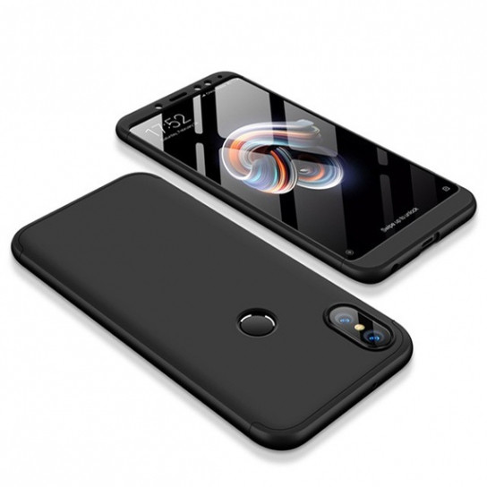 

Пластиковая накладка GKK LikGus 360 градусов для Xiaomi Redmi Note 6 Pro, Черный