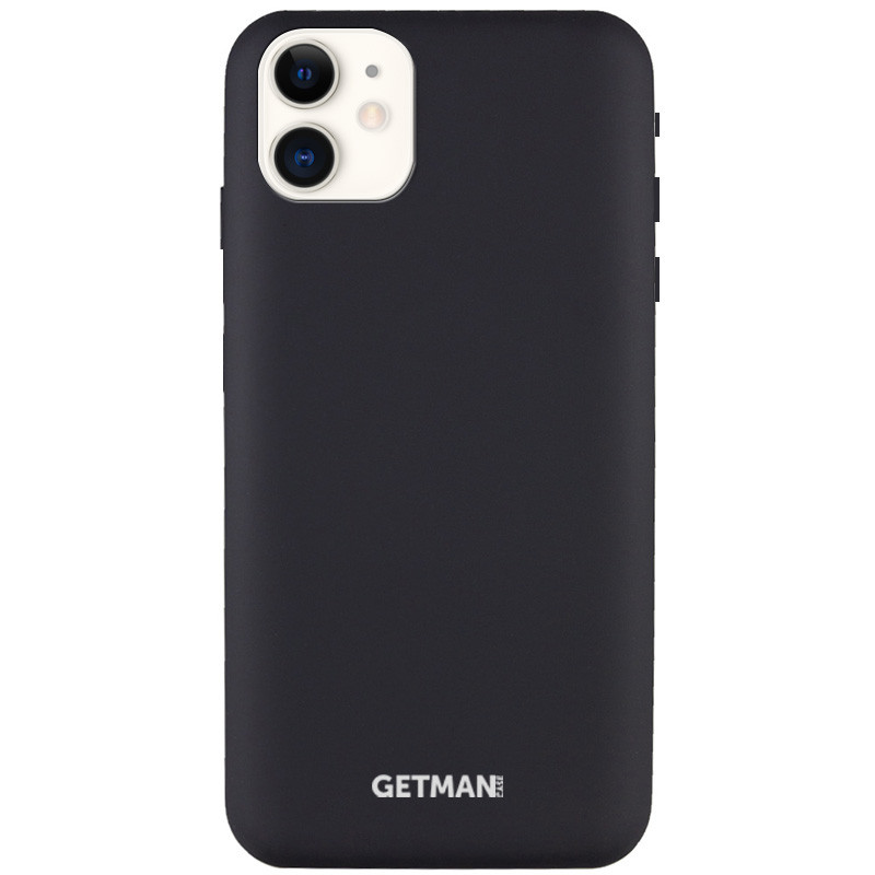 

Чехол Silicone Case GETMAN for Magnet для Apple iPhone 11 (6.1"), Черный / black