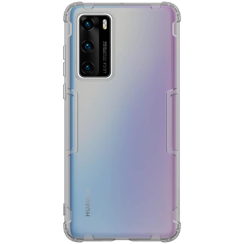 

TPU чехол Nillkin Nature Series для Huawei P40, Серый (прозрачный)