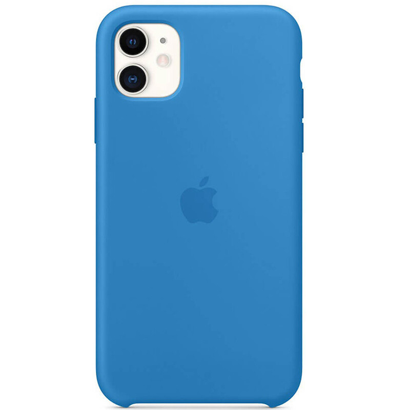 

Чехол Silicone case (AAA) для Apple iPhone 11 (6.1"), Синий / surf blue