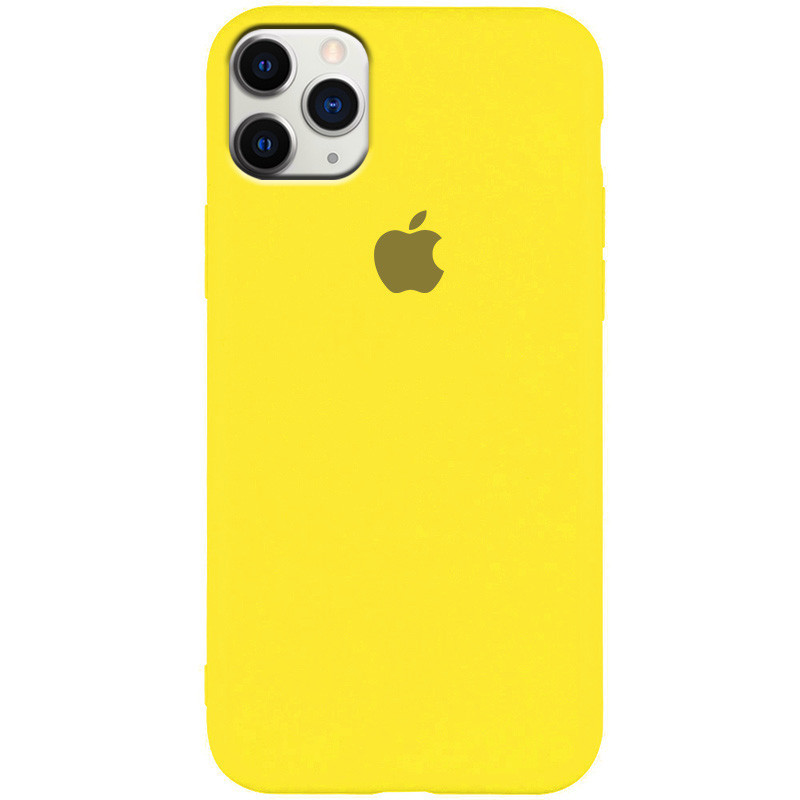 

Чехол Silicone Case Slim Full Protective для Apple iPhone 11 Pro (5.8"), Желтый / neon yellow