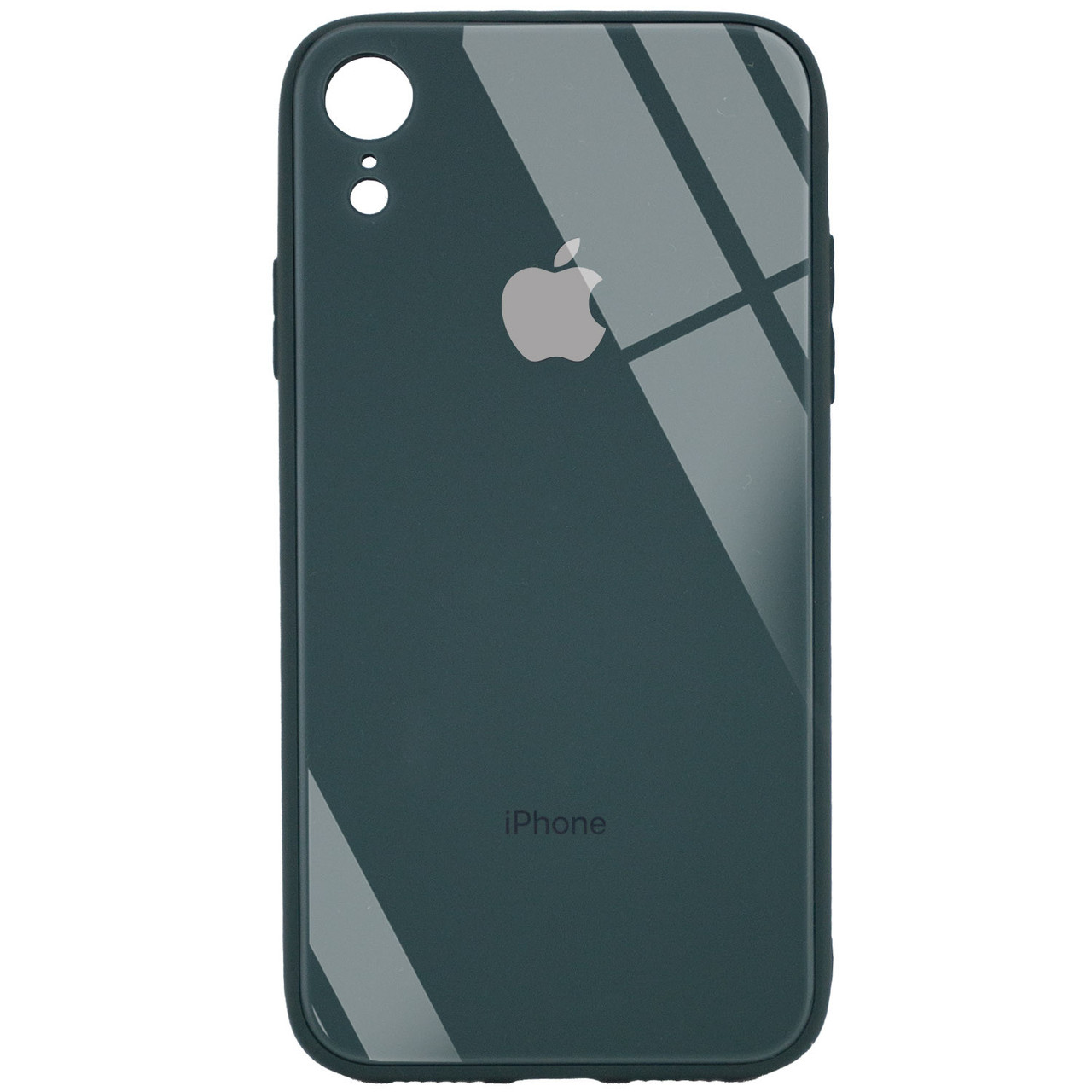 

TPU+Glass чехол GLOSSY Logo Full camera (opp) для Apple iPhone XR (6.1"), Зеленый