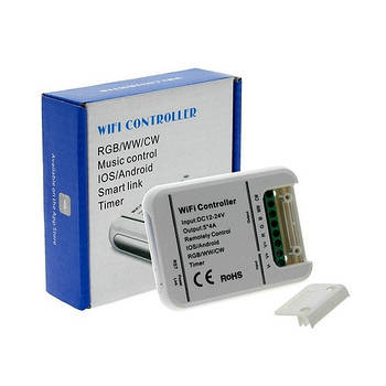 Контроллер светодиодной ленты Wi-Fi, 5 каналов, RGB WW CW, 12-24В, 20А