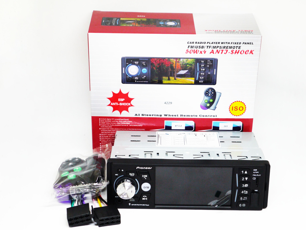 

Pioneer 4229 ISO - экран 4,1''+ DIVX + MP3 + USB + SD + Bluetooth