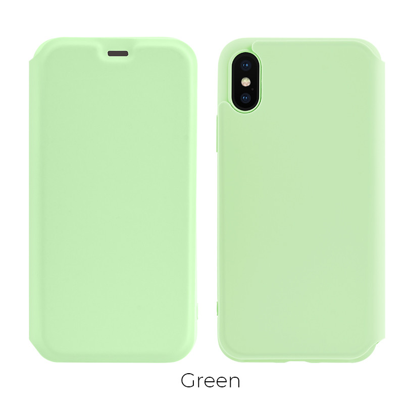 

Чехол HOCO Colorful series liquid silicone для iPhone XS Max, Green