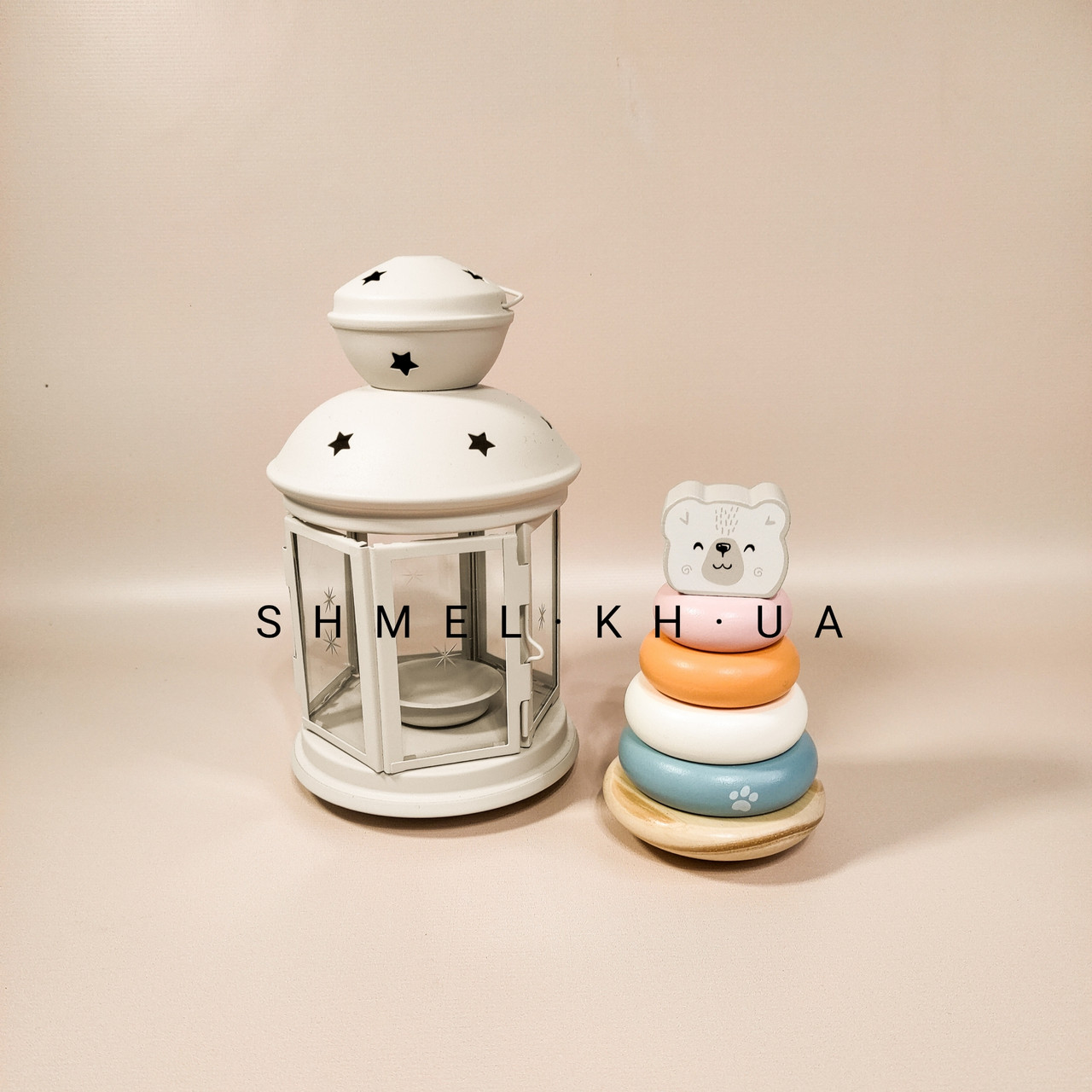 

Деревянная пирамидка Viga Toys PolarB Белый мишка, неваляшка (44005), Разные цвета