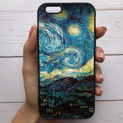 

Чехол Mood для iPhone 6 Plus/6s Plus с рисунком Ван Гог Звездная ночь SKL68-284463, Разные цвета