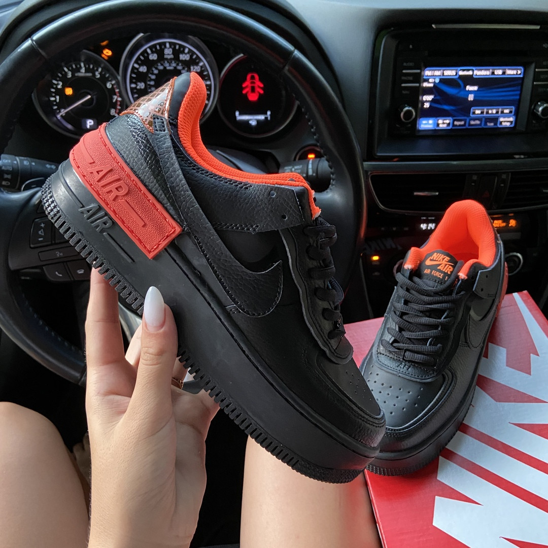 

Nike Air Force 1 Shadow Black Orange (Черный), Чёрный