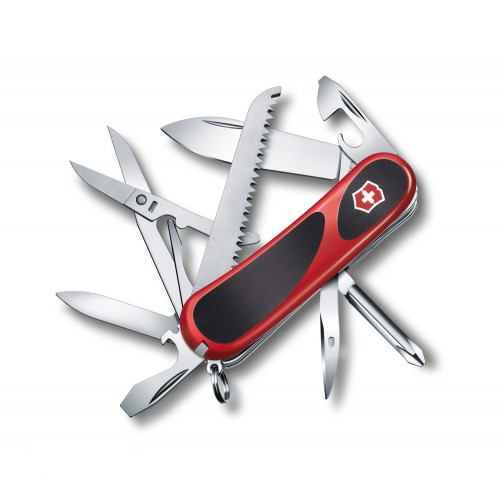 

Швейцарский нож Victorinox EvoGrip 85 мм Красно-черный, Черный + красный