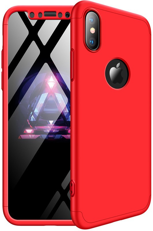 

Чехол-накладка Gkk 3 in 1 Hard PC Case Apple iPhone X Red #I/S, Красный