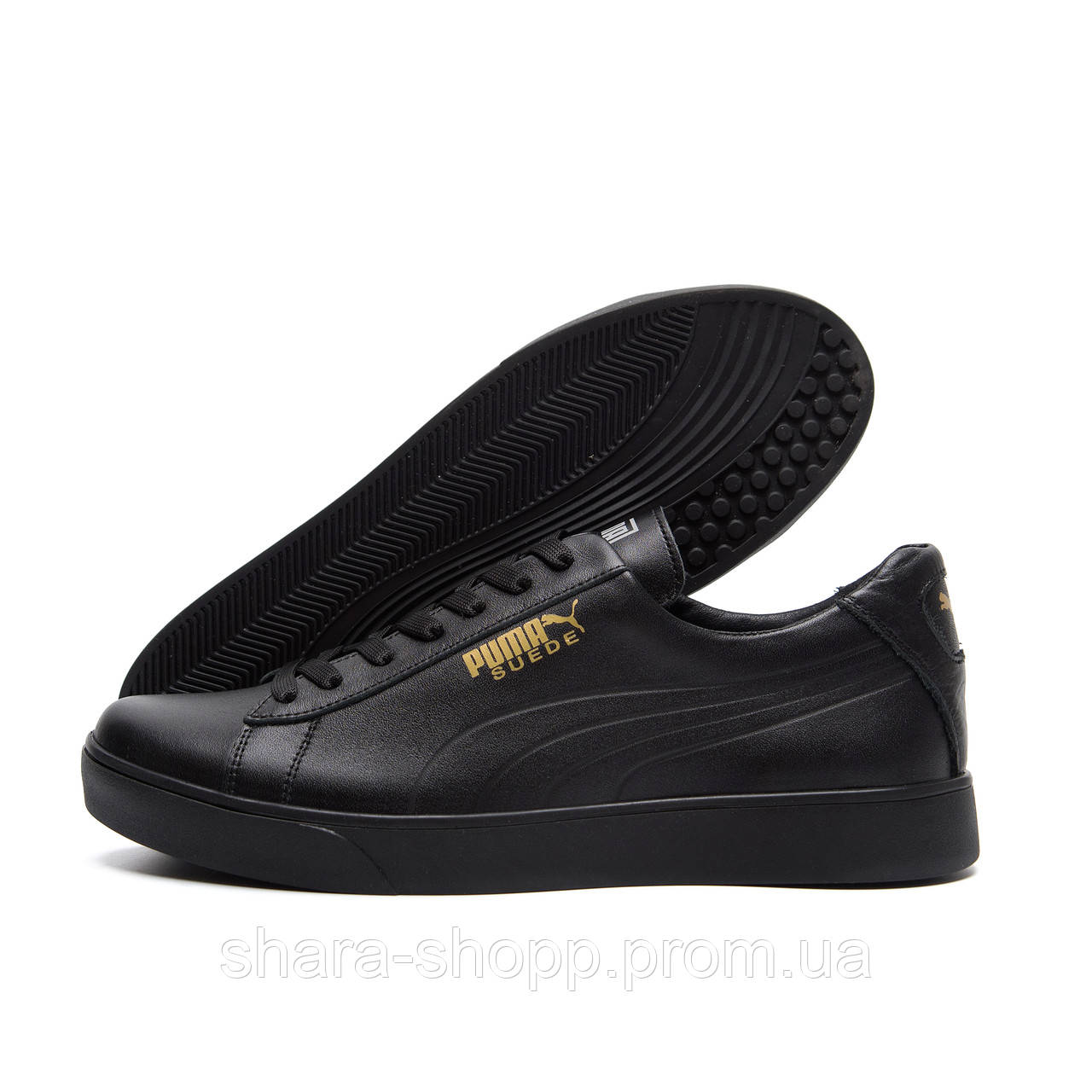 

Мужские кожаные кроссовки Puma Black, Черный