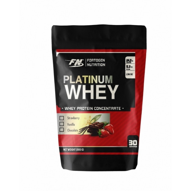 

Протеин Fortogen Nutrition Platinum Whey, 900 грамм Клубника