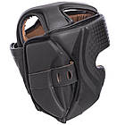 Шлем боксерский кожаный в мексиканском стиле Velo 2225 размер XL Black, фото 2