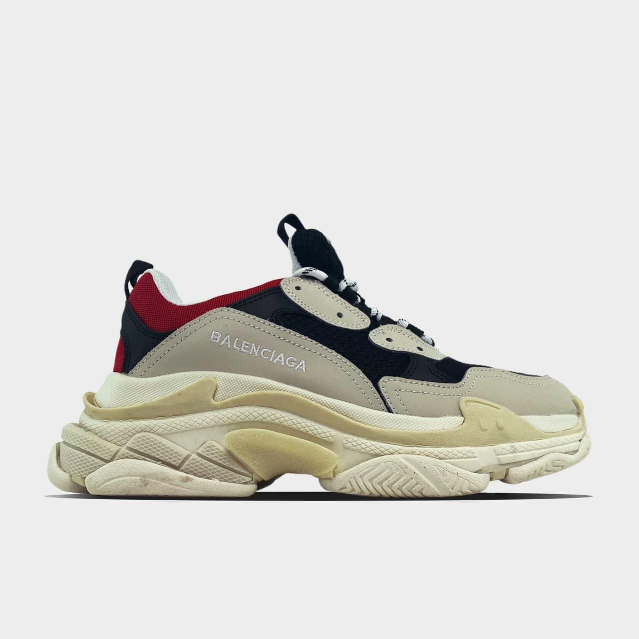 

Женские кроссовки Balenciaga Triple S Beige Black / Баленсиага Трипл С Бежевые Черные 40, Бежевый