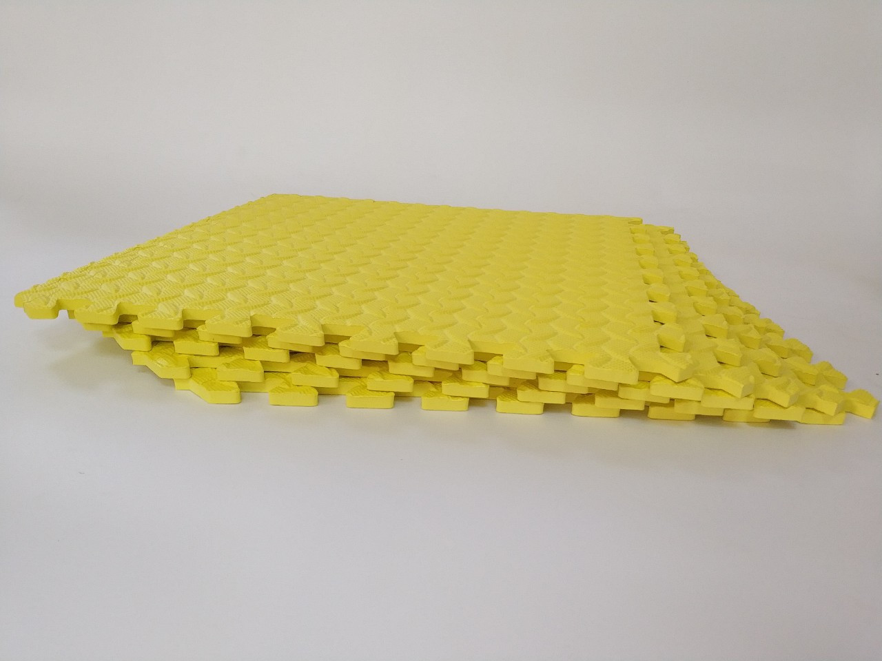 Татами (коврик-пазл) односторонний EVA 50х50 см толщина 10 мм жёлтый