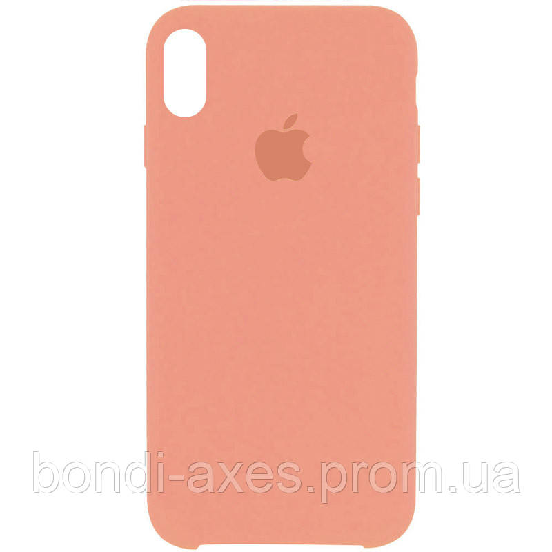 

Чехол Silicone Case (AA) для Apple iPhone X (5.8") / XS (5.8"), Розовый / peach