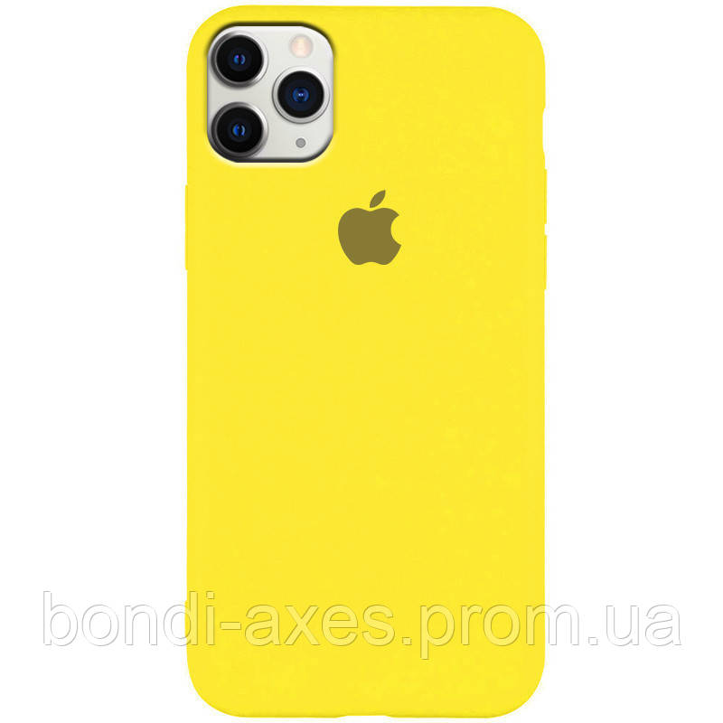 

Чехол Silicone Case Slim Full Protective для Apple iPhone 11 Pro Max (6.5"), Желтый / neon yellow