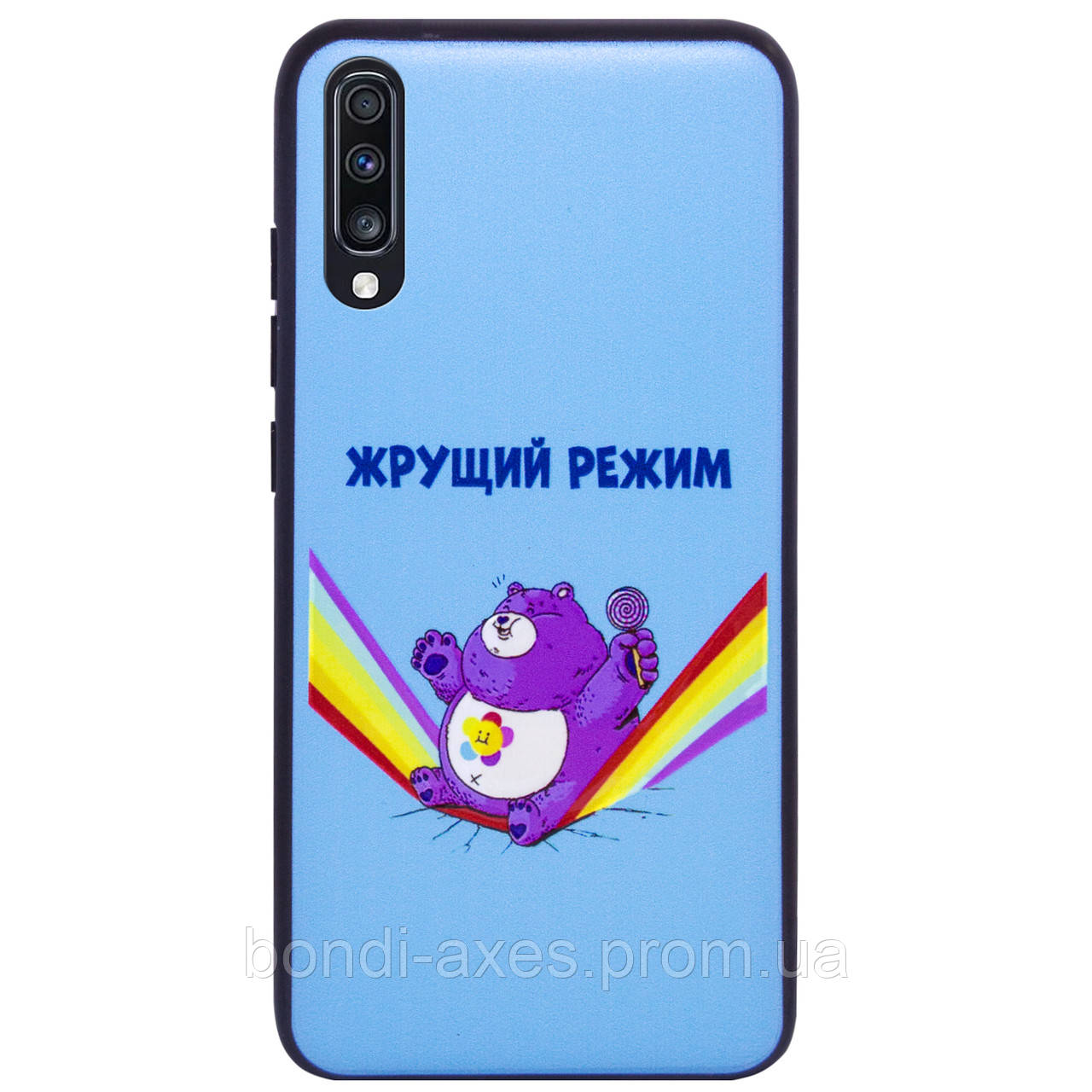 

TPU+PC чехол ForFun для Samsung Galaxy A70 (A705F), Жрущий режим / синий