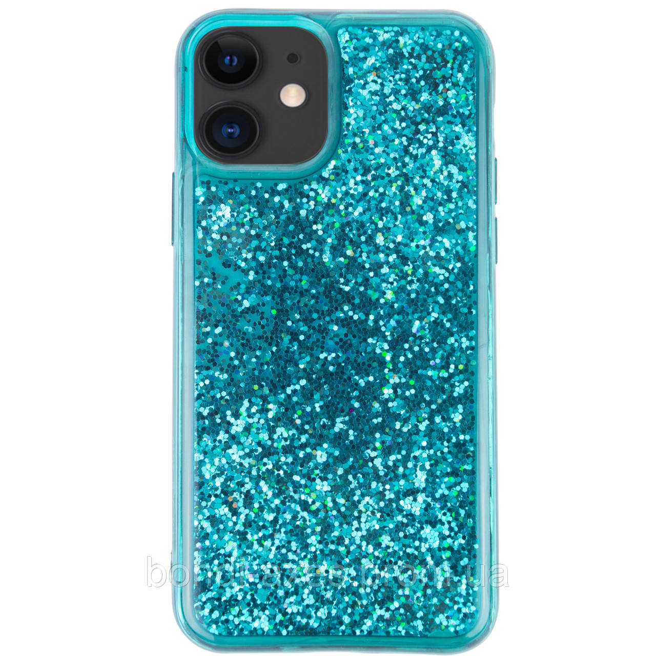 

TPU+PC чехол Sparkle (glitter) для Apple iPhone 11 (6.1"), Зеленый