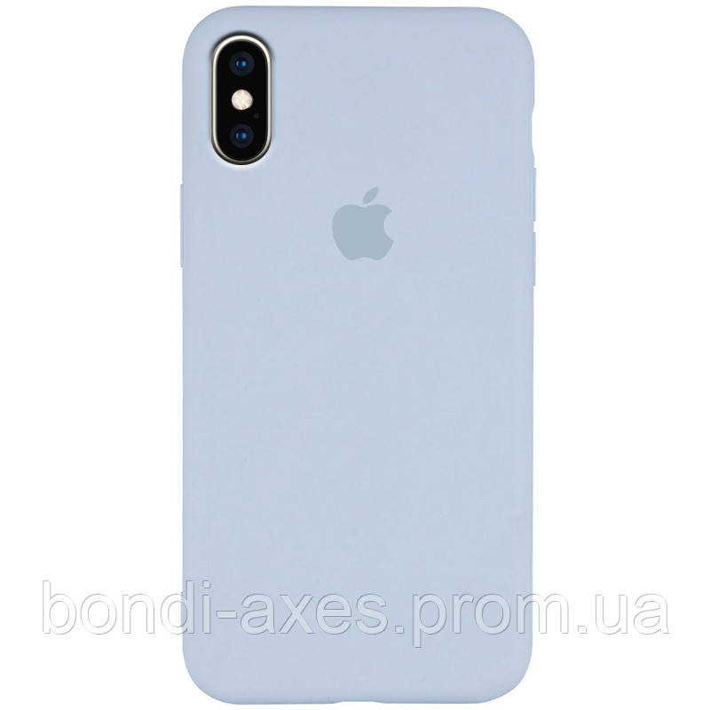 

Чехол Silicone Case Slim Full Protective для Apple iPhone X / XS (5.8"), Голубой / ice blue