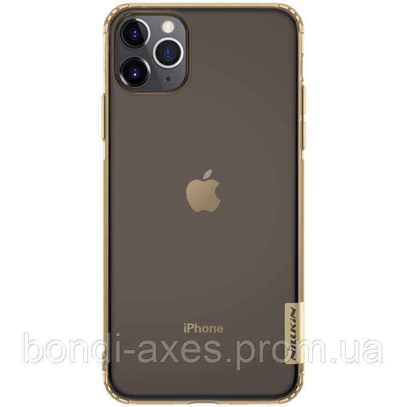 

TPU чехол Nillkin Nature Series для Apple iPhone 11 Pro (5.8"), Золотой (прозрачный)