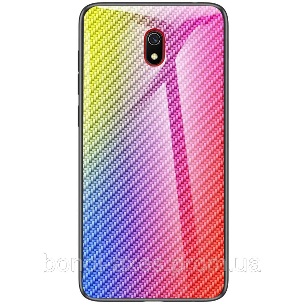 

TPU+Glass чехол Twist для Xiaomi Redmi 8a, Сиреневый