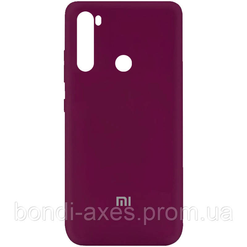 

Чехол Silicone Cover My Color Full Protective (A) для Xiaomi Redmi Note 8T, Бордовый / marsala