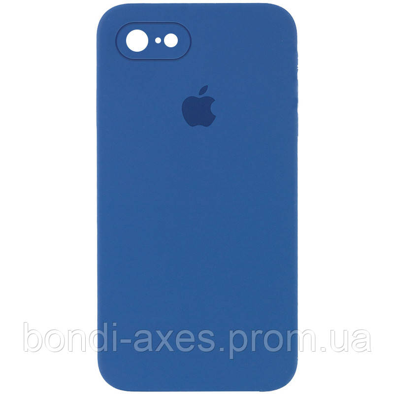 

Чехол Silicone Case Square Full Camera Protective (AA) для Apple iPhone 7 / 8 / SE (2020) (4.7"), Синий / navy blue