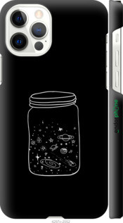 

Чехол на Apple iPhone 12 Космос в банке "4297c-2053-47097, Черный