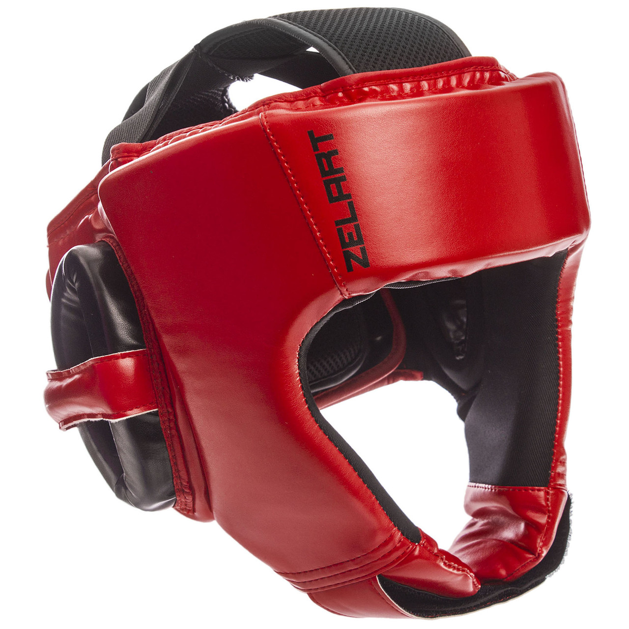 Шлем боксерский открытый Zelart 1349 размер M Red-Black
