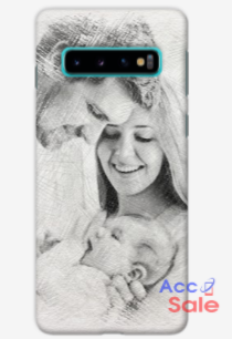 

Дизайнерский чехол с Вашим фото для Samsung S10+ Силикон с лаком