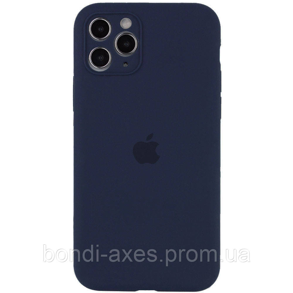 

Чехол Silicone Case Full Camera Protective (AA) для Apple iPhone 12 Pro Max (6.7"), Темно-синий / midnight blue