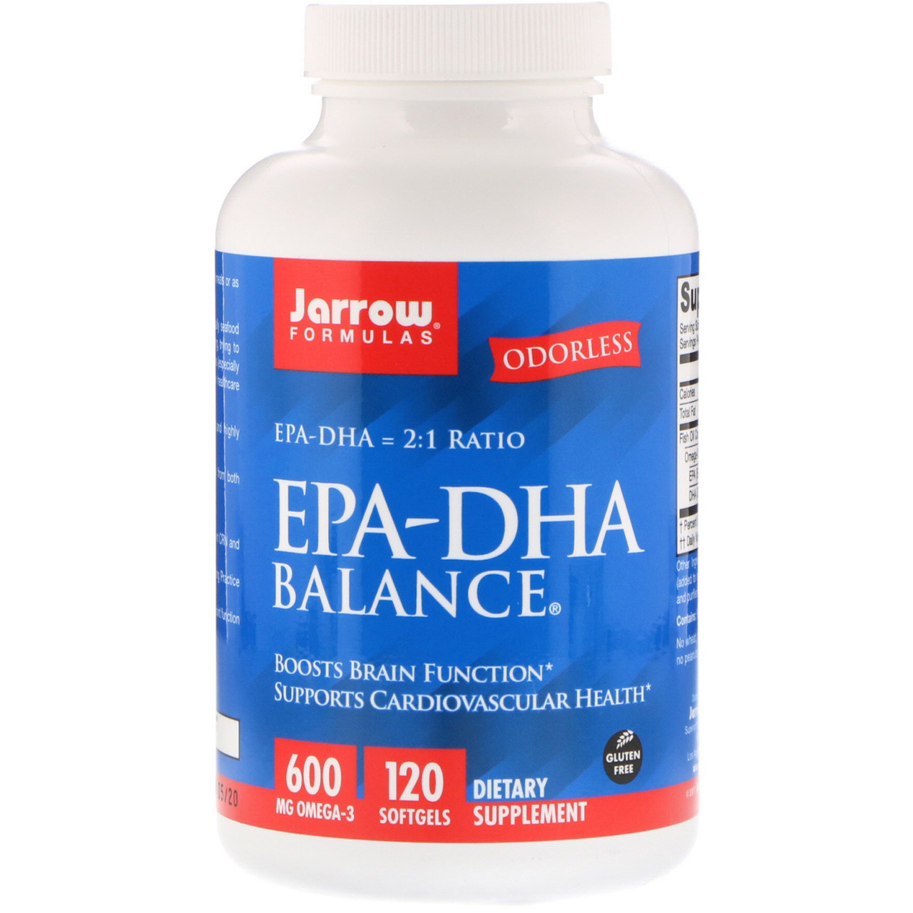 

Рыбий жир баланс, Омега 3, EPA-DHA Balance, Jarrow Formulas, 120 капсул