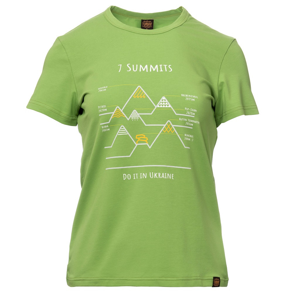 

Футболка жіноча Turbat 7 Summits Wmn M Light Green