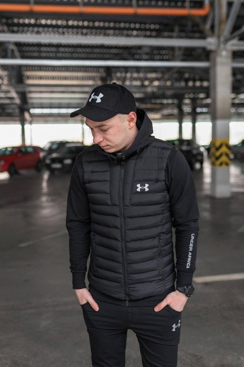 

Жилетка мужская черная Under Armour | безрукавка мужская Андер осень-весна L