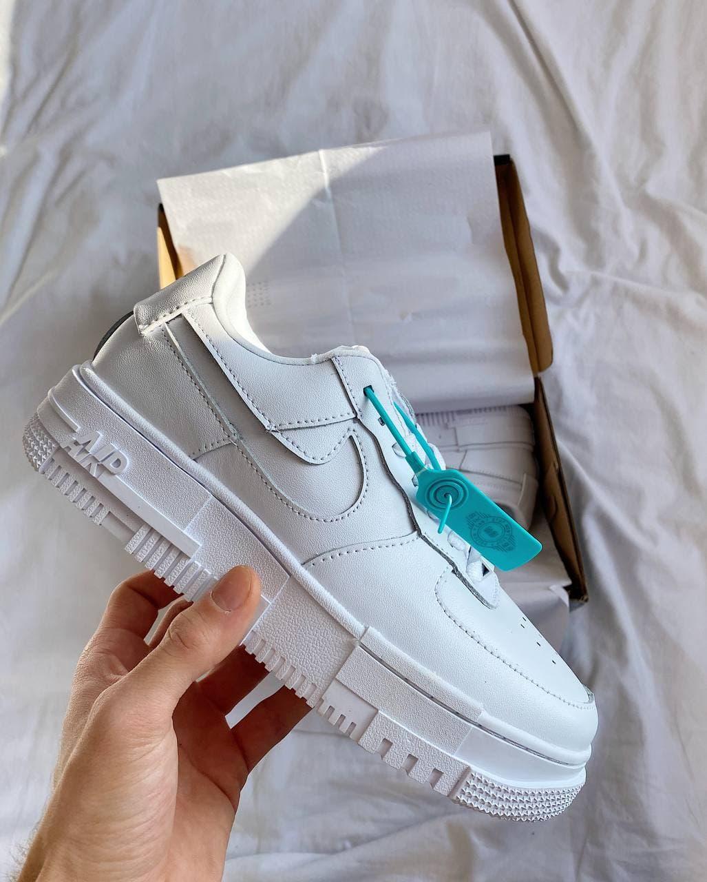 

Мужские кроссовки Nike Air Force 1 Pixel White / Найк Аир Форс 1 Пиксель Белые, Белый