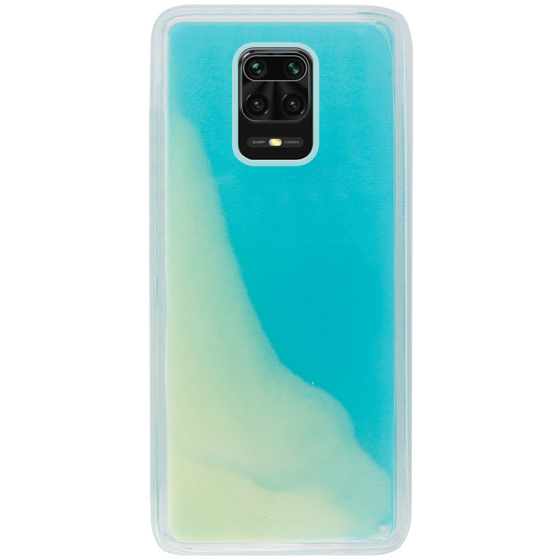 

Уценка Неоновый чехол Neon Sand glow in the dark для Xiaomi Redmi Note 9s/Note 9 Pro/Note 9 Pro Max, Бу (витринный) / голубой