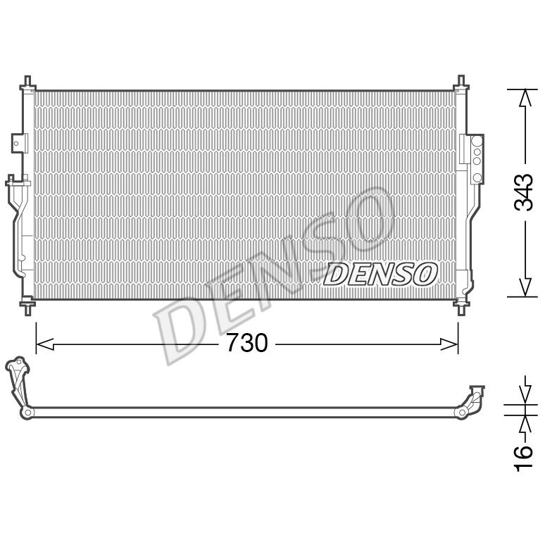 

Радіатор кондиціонера Denso DCN46006