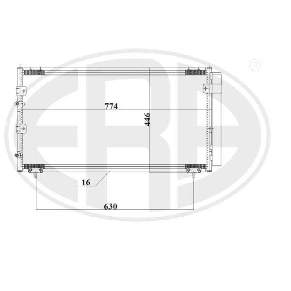

Радиатор кондиционера Era 667188