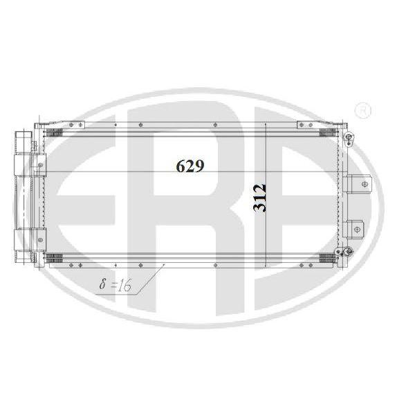 

Радиатор кондиционера Era 667187