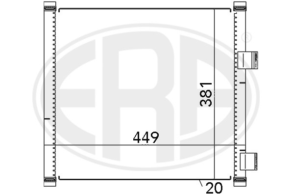 

Радиатор кондиционера Era 667092