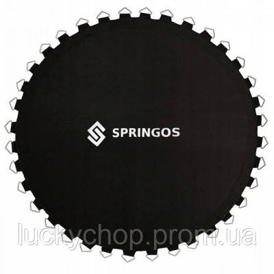 

Прыжковое полотно мат для батута Springos 12FT 366 см 72 пружини Black SKL41-277894