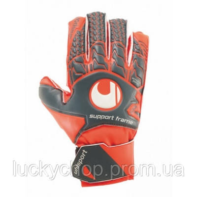 

Вратарские перчатки Uhlsport Aerored Soft SF Junior Size 4 Orange-Grey SKL41-227584