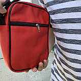 Чоловіча барсетка Phillip Plein червона (Філіп Пляйн) сумка через плече, фото 2
