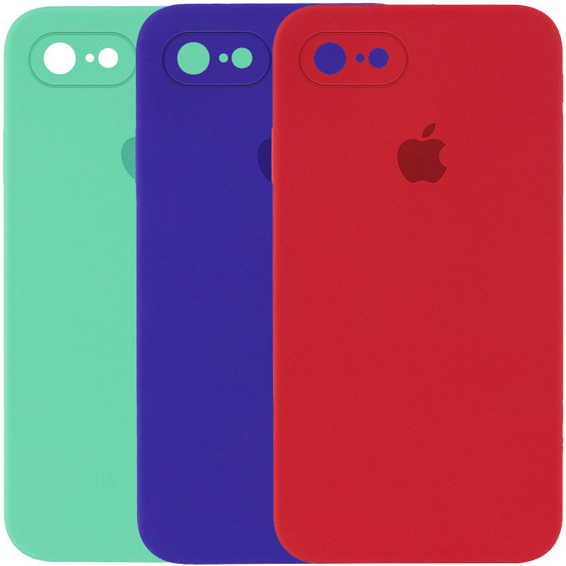 

Чехол Silicone Case Square Full Camera Protective (AA) для Apple iPhone 7 / 8 / SE (2020) (4.7)