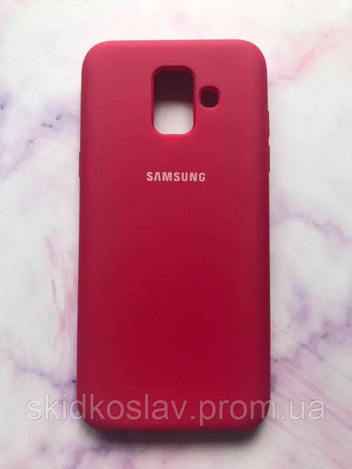 

Силиконовый чехол Silicone Case для Samsung Galaxy А6 2018 Бордовый 11222, КОД: 1844327