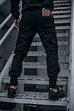 Штаны мужские коттоновые Intruder " Baza " брюки черные осенние | весенние | летние, фото 4