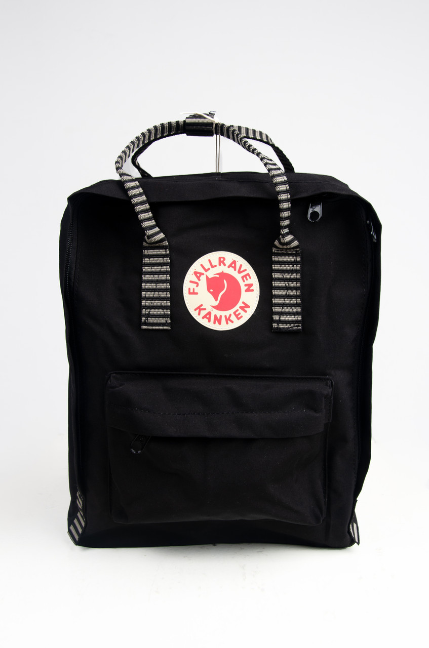 

Рюкзак Fjallraven Kanken Classic Rainbow 16 л с полосатыми ручками Черный FK16-38, КОД: 1667311